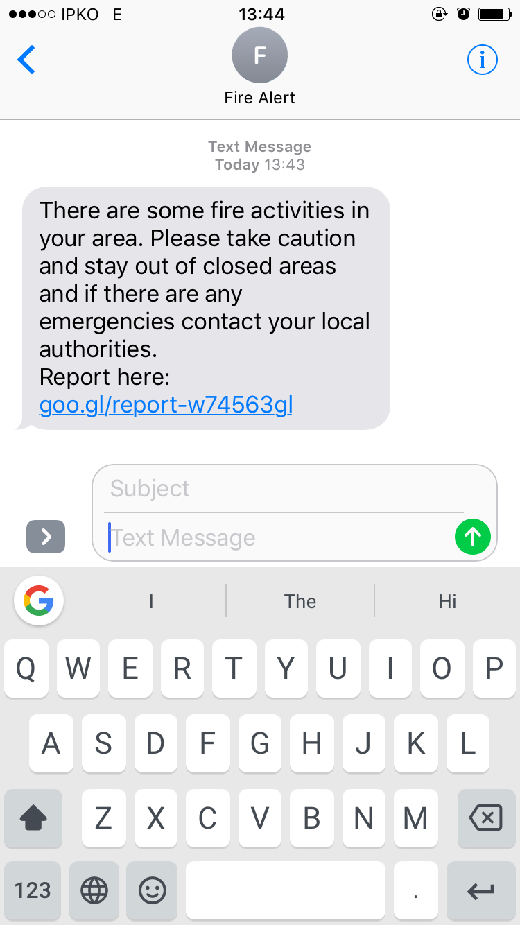 SMS Alert