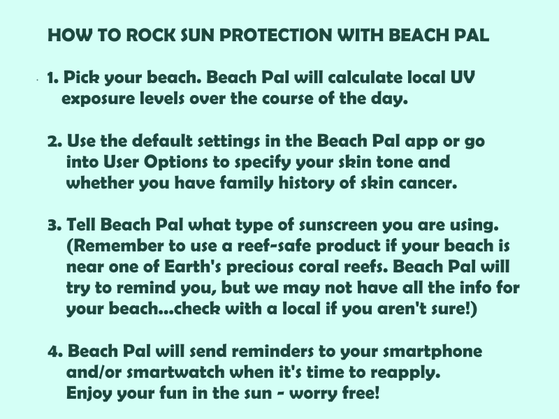 Preventing sunburn is easy breezy with Beach Pal!