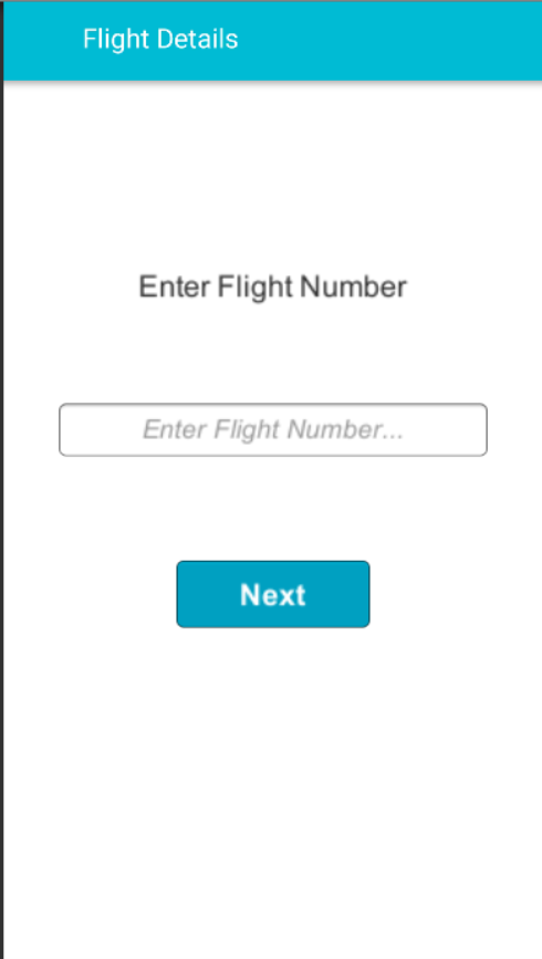 Flight Number Screen