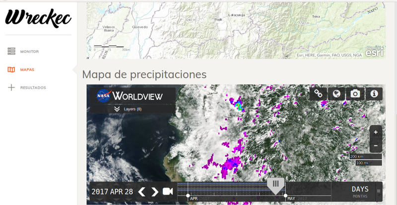 Mapa de precipitaciones (Interfaz gràfica)