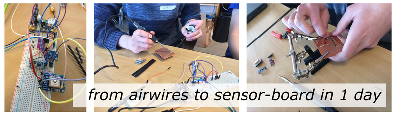 from airwires to sensor board in just 1 day! :)
